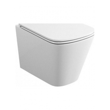 Унитаз подвесной Teymi Helmi Vortex безободковый, сиденье микрол...