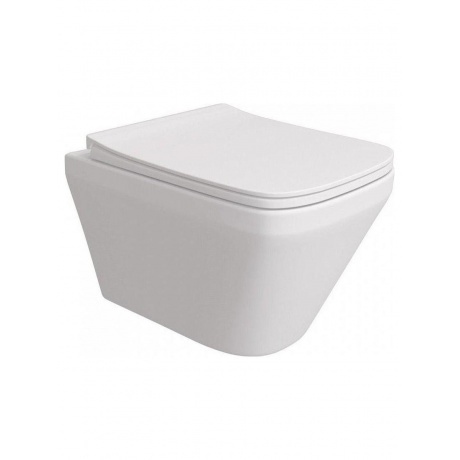 Унитаз подвесной Teymi Kati безободковый, сиденье микролифт T40701 - фото 1