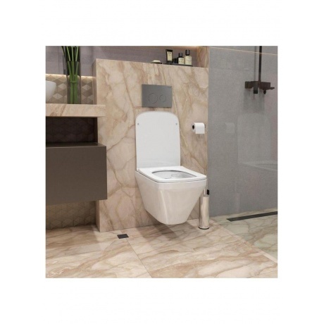 Унитаз подвесной Teymi Kati безободковый, сиденье микролифт T40701 - фото 11
