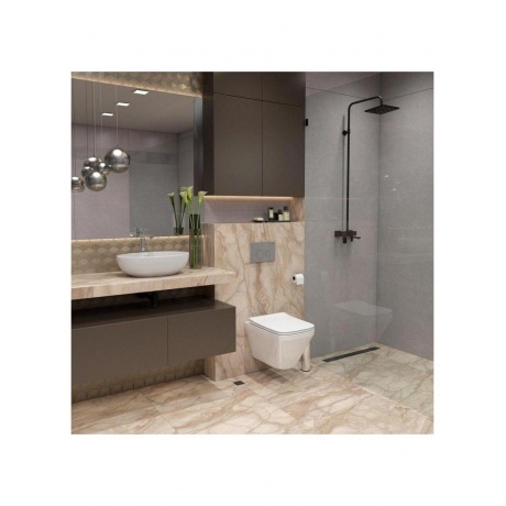 Унитаз подвесной Teymi Kati безободковый, сиденье микролифт T40701 - фото 12