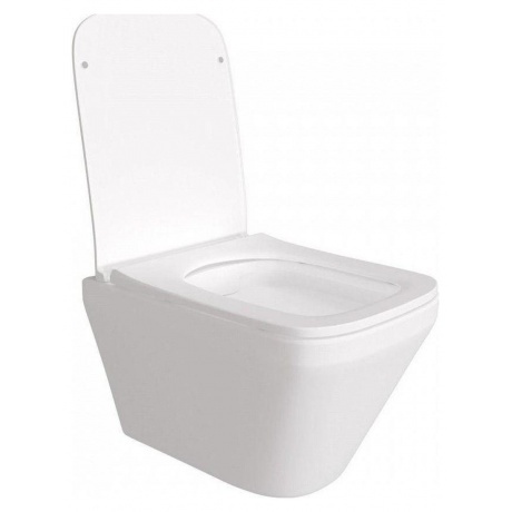 Унитаз подвесной Teymi Kati безободковый, сиденье микролифт T40701 - фото 4