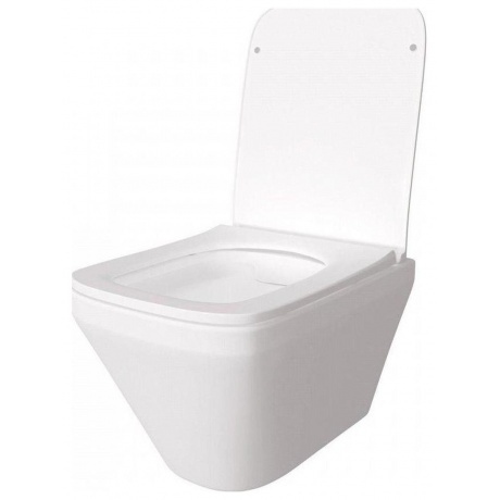 Унитаз подвесной Teymi Kati безободковый, сиденье микролифт T40701 - фото 5