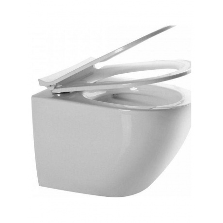 Унитаз подвесной Teymi Lina Media безободковый, сиденье микролиф...