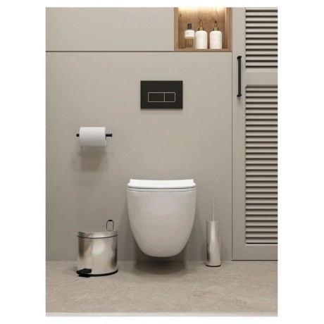 Унитаз подвесной Teymi Lina Media безободковый, сиденье микролифт T40105 - фото 12