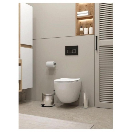 Унитаз подвесной Teymi Lina Media безободковый, сиденье микролифт T40105 - фото 13