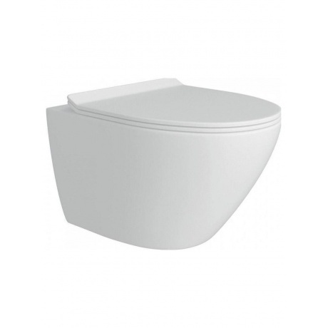 Унитаз подвесной Teymi Lina Pro безободковый, сиденье микролифт T40106 - фото 2