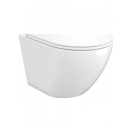 Унитаз подвесной Teymi Lina S безободковый, сиденье микролифт T4...