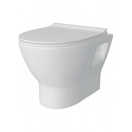 Унитаз подвесной Teymi Ritta безободковый, сиденье микролифт T40...