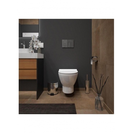 Унитаз подвесной Teymi Ritta безободковый, сиденье микролифт T40809 - фото 15