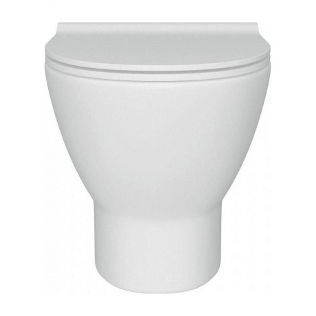 Унитаз подвесной Teymi Ritta безободковый, сиденье микролифт T40809 - фото 3