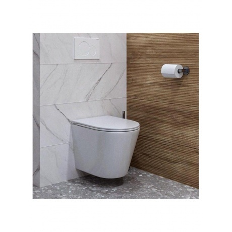 Унитаз подвесной Teymi Solli безободковый, сиденье микролифт T40201 - фото 14