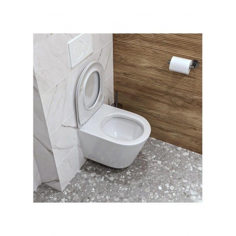 Унитаз подвесной Teymi Solli безободковый, сиденье микролифт T40201 - фото 15