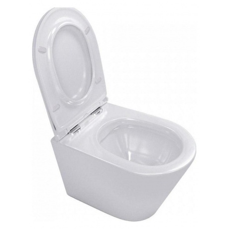 Унитаз подвесной Teymi Solli безободковый, сиденье микролифт T40201 - фото 5