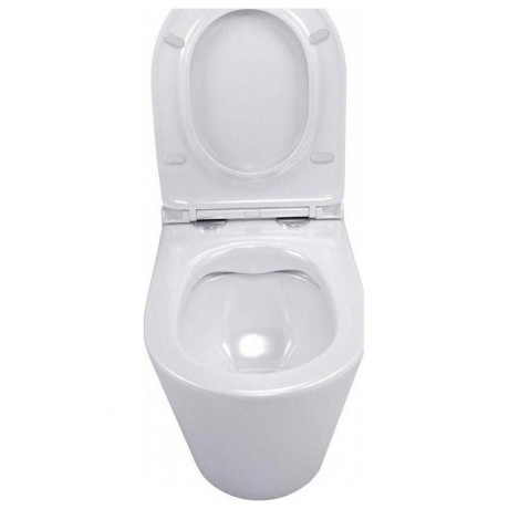 Унитаз подвесной Teymi Solli безободковый, сиденье микролифт T40201 - фото 6