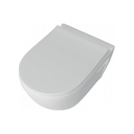 Унитаз подвесной Teymi Vitra безободковый, сиденье микролифт T40804 - фото 2