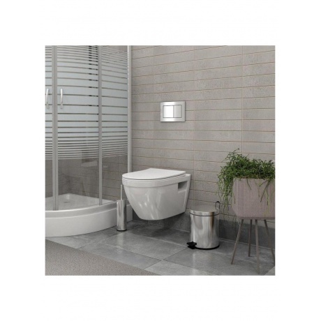 Унитаз подвесной Teymi Vitra безободковый, сиденье микролифт T40804 - фото 12