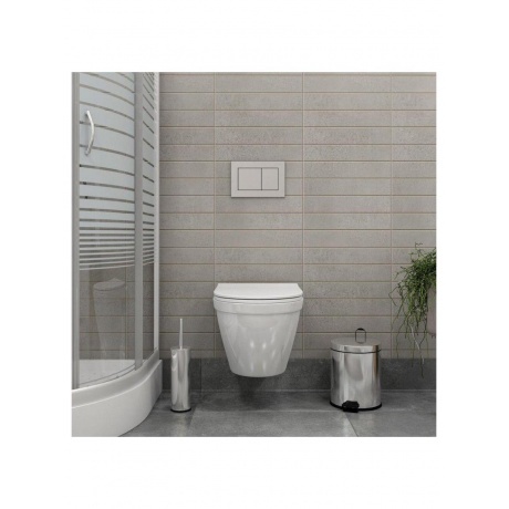 Унитаз подвесной Teymi Vitra безободковый, сиденье микролифт T40804 - фото 13