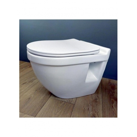 Унитаз подвесной Teymi Vitra Pro сиденье микролифт T40806 - фото 6