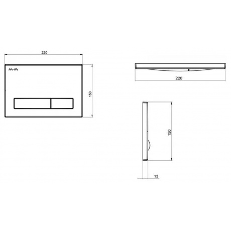 Клавиша для инсталляции AM.PM I014101 - фото 2
