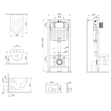 Комплект для инсталляции AM.PM Awe IS49051.111738 - фото 12