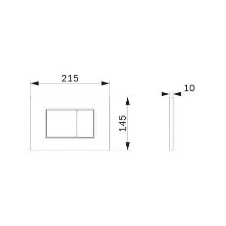 Клавиша для инсталляции AM.PM ProC S I070201 белый - фото 2