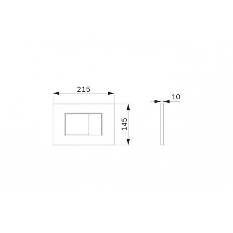 Клавиша для инсталляции AM.PM ProC S I070231 хром - фото 2