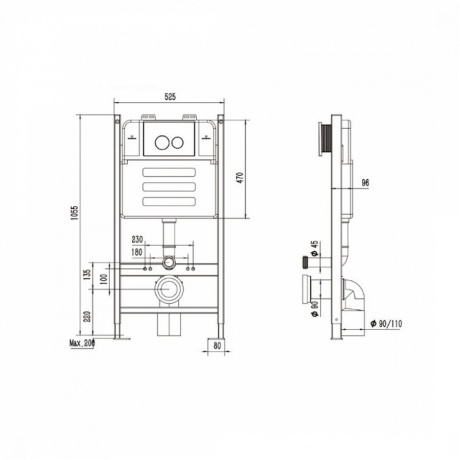 Инсталляция для подвесного унитаза Teymi Aina 50, арт. T70033 - фото 8