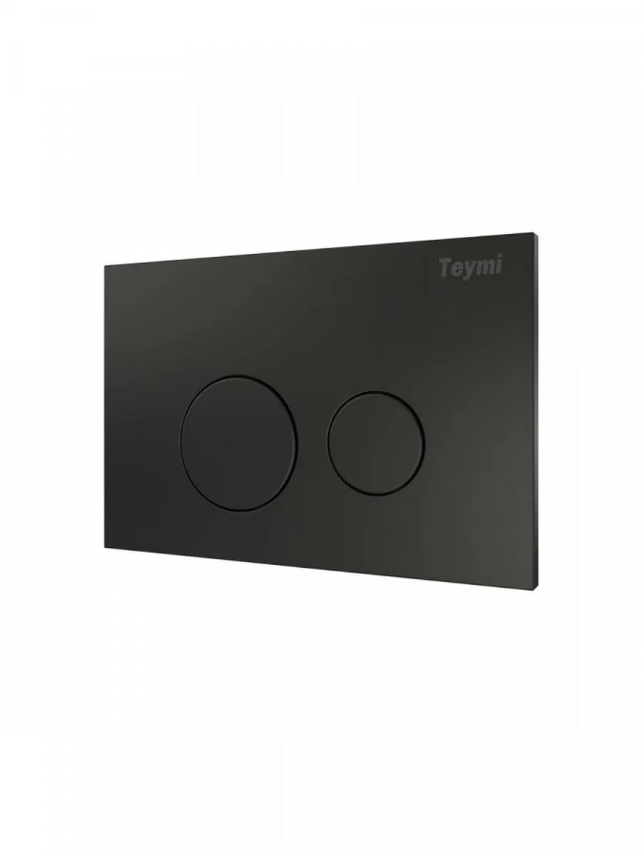 Клавиша смыва Teymi Lina, двойной смыв, черный матовый T70103BM - фото 3