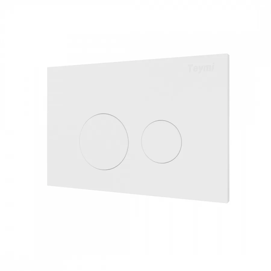 Клавиша смыва Teymi Lina, двойной смыв, белый матовый T70019WM - фото 3