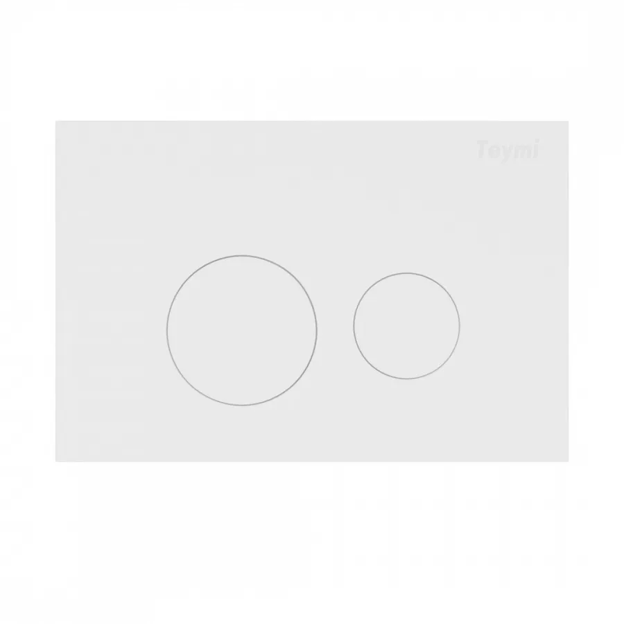 Клавиша смыва Teymi Lina, двойной смыв, белый матовый T70019WM - фото 1