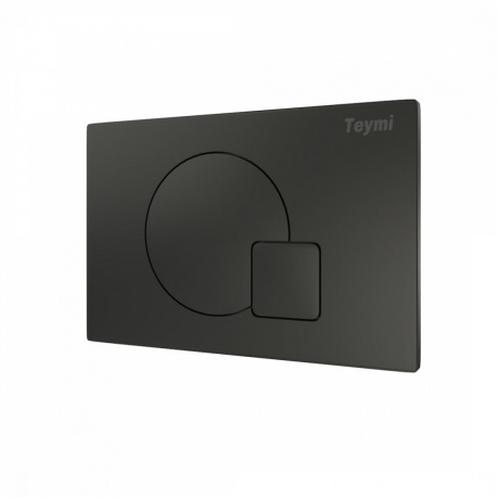 Клавиша смыва Teymi Ellie, двойной смыв, черный матовый T70023BM - фото 3