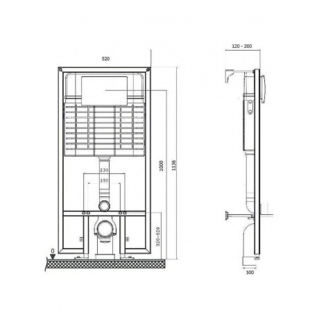 Инсталляция BETTOSERB для подвесного унитаза Sava Fix Slim (40006456) - фото 2