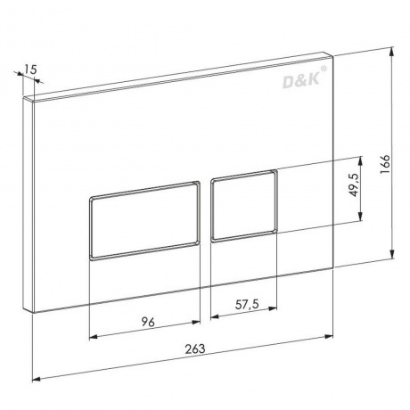 Клавиша смыва DK Berlin (DB1439001) - фото 3