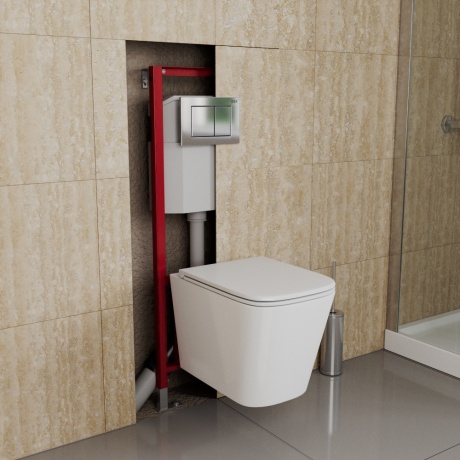 Инсталляция с черной клавишей D&amp;K 400*165*1160мм (DI8540116) - фото 2