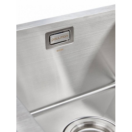 Мойка для кухни нержавеющая  Paulmark UNION PM537851-BSR брашированная сталь - фото 3