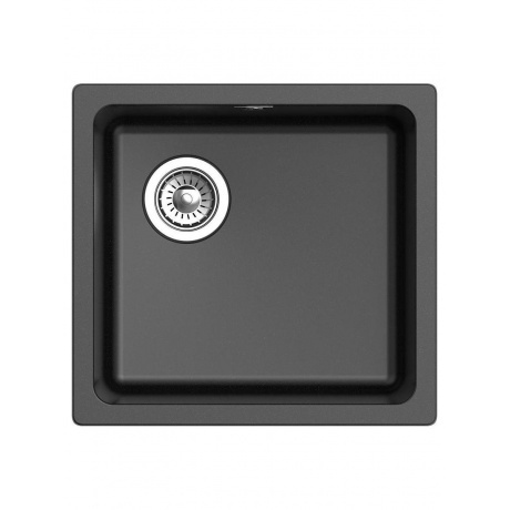 

RIVELATO Мойка BERKANA 45 1-чаш 485*455, монтаж: универсальный, материал: кварц, цвет: черный