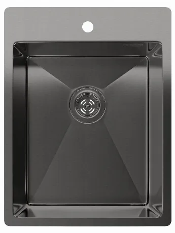 Rivelato Rinox 3850 PVD black Мойка нерж.сталь 1 чаша 380*500*20...