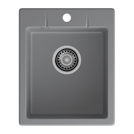 

GRANFEST Мойка URBAN 240 1-чаша 400*490мм, монтаж: врезной, материал: кварц, цвет: темно-серый