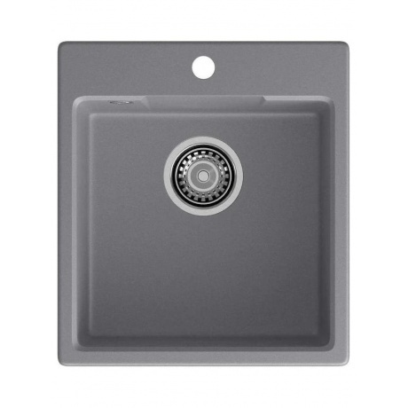

GRANFEST Мойка URBAN 644 1-чаша 440*490мм, монтаж: врезной, материал: кварц, цвет: темно-серый