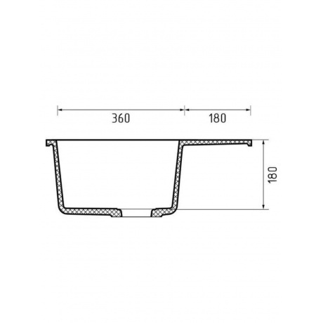 Мойка GRANFEST URBAN 658L, темно-серый - фото 4