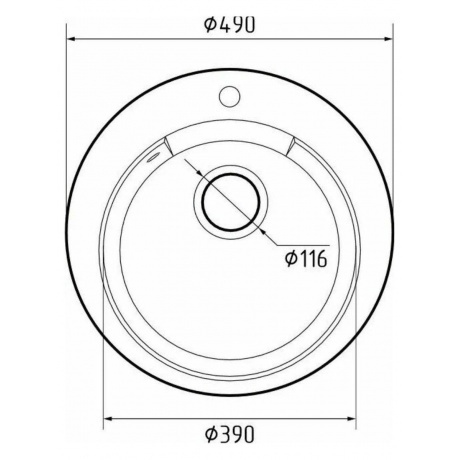 Мойка GRANFEST URBAN 649, белый - фото 3