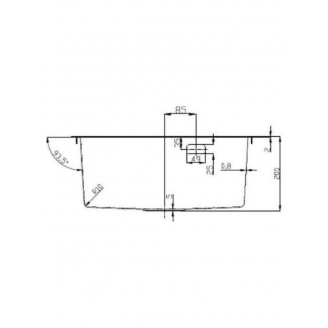 Кухонная мойка D&amp;K нержавеющая сталь графит (DKS505006) - фото 4