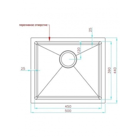 Кухонная мойка FASHUN графит  (13M Комплект AS5044-17) - фото 2
