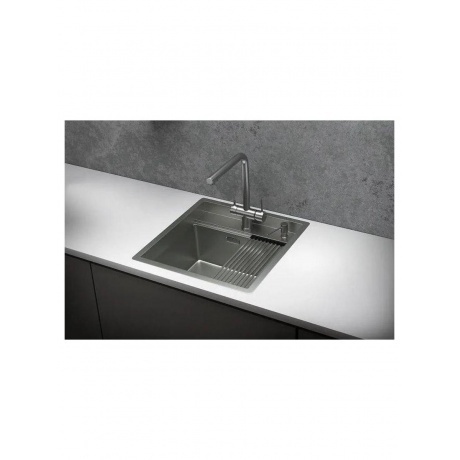 Кухонная мойка GRANULA Kitchen Space (5051, СТАЛЬ МАТОВАЯ) - фото 4