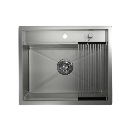 Кухонная мойка GRANULA Kitchen Space (6051, СТАЛЬ МАТОВАЯ) - фото 2