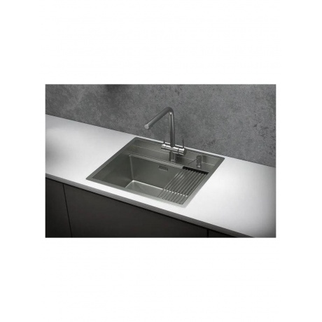 Кухонная мойка GRANULA Kitchen Space (6051, СТАЛЬ МАТОВАЯ) - фото 4