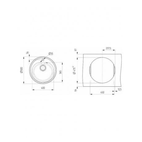 Мойка Ulgran Classic бежевый (U-101-328) - фото 9