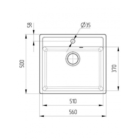 Мойка Ulgran Classic бежевый (U-104-328) - фото 3