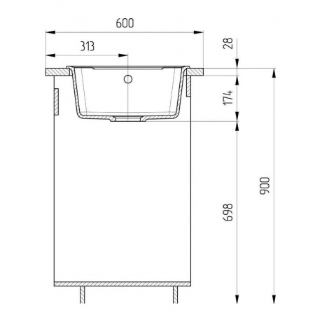 Мойка Ulgran Classic бежевый (U-201-328) - фото 3