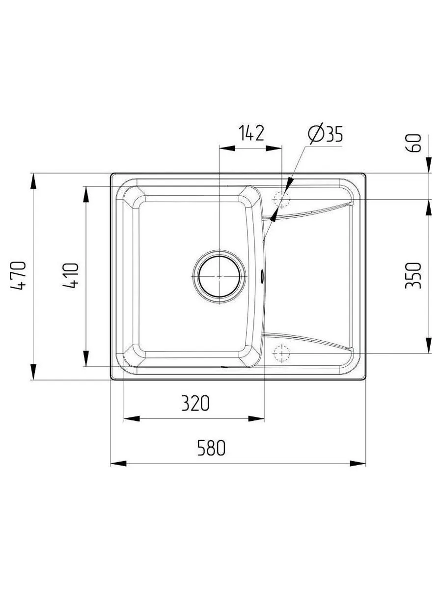 Мойка Ulgran Classic бежевый (U-201-328) - фото 5